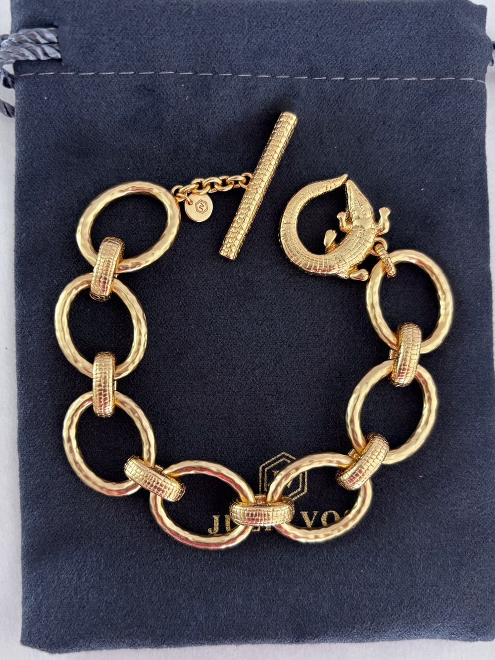 NWOT Julie Vos Alligator Link Bracelet - Picture 7 of 7